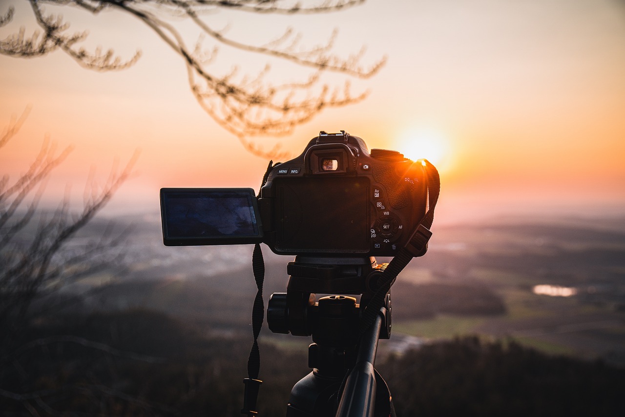 point de vue en photographie coucher de soleil