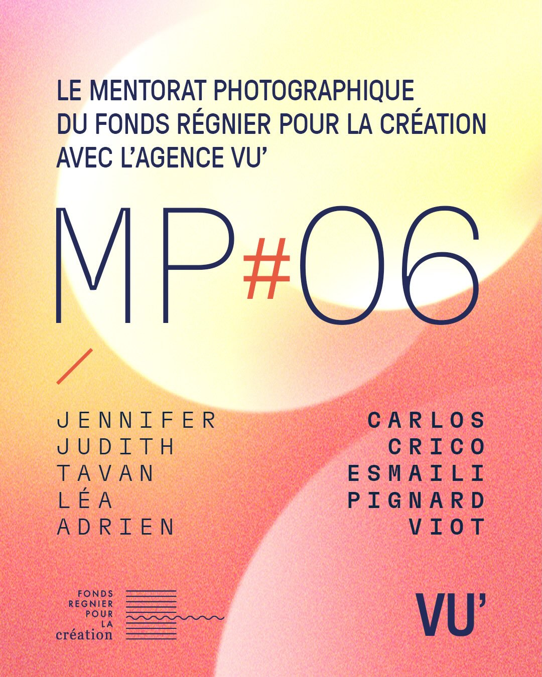 Galerie VU’ à Paris : exposition MP#06, pour la sixième édition du Mentorat Photographique du Fonds Régnier